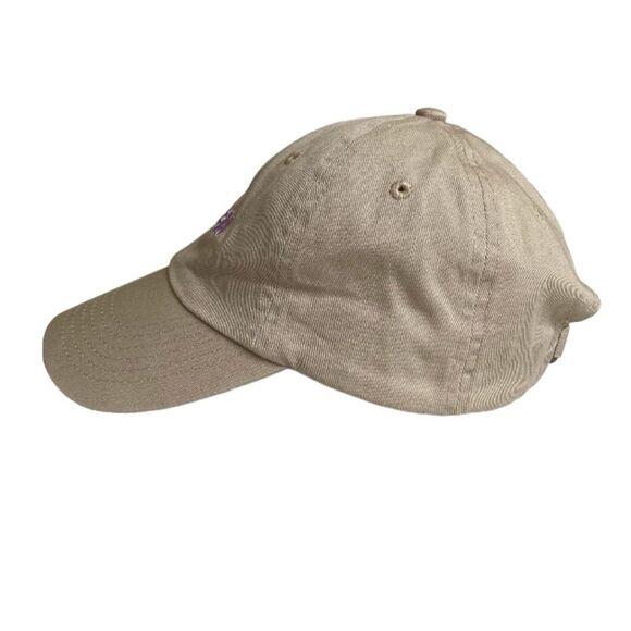 Kosas Brand Baseball Hat Cap Tan Lilac Embroidered Adjustable One Size Neutral - Picture 3 of 10
